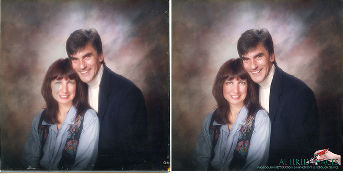 Photo Restoration of young couple.
